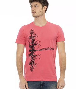 Trussardi Action Multicolor Cotton Men T-Shirt