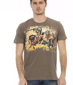 Trussardi Action Brown Cotton Men's T-Shirt