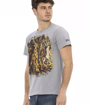 Trussardi Action Gray Cotton Men's T-Shirt