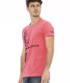 Trussardi Action Multicolor Cotton Men T-Shirt