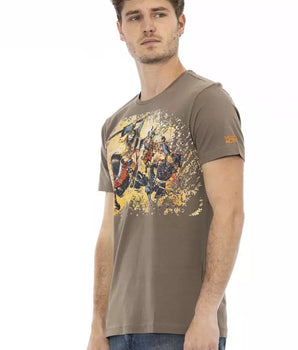 Trussardi Action Brown Cotton Men's T-Shirt