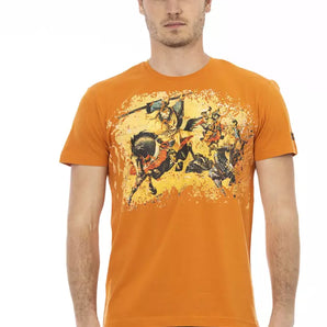 Trussardi Action Orange Cotton Mens TShirt