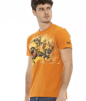 Trussardi Action Orange Cotton Men's T-Shirt