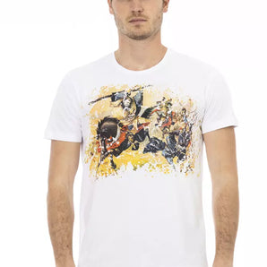 Trussardi Action White Cotton Men TShirt