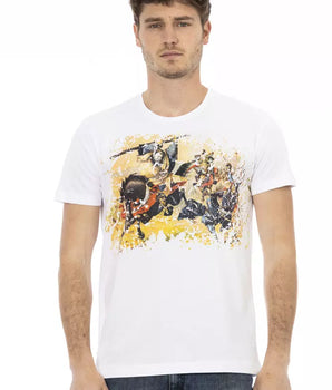 Trussardi Action White Cotton Men T-Shirt
