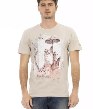 Camiseta Trussardi Action Algodón Beige Hombre