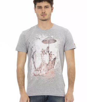 Camiseta Trussardi Action Gris Algodón Hombre