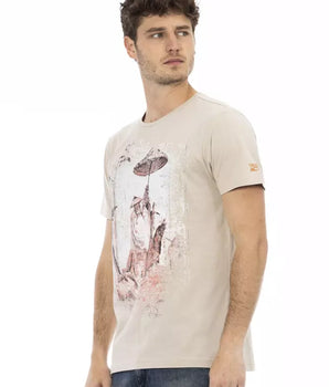 Camiseta Trussardi Action Algodón Beige Hombre