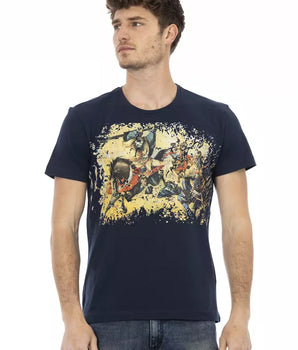 Trussardi Action Blue Cotton Men's T-Shirt