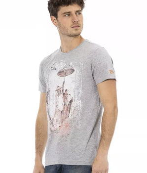 Camiseta Trussardi Action Gris Algodón Hombre