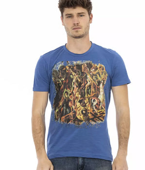 Trussardi Action Blue Cotton Men's T-Shirt