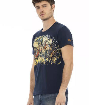 Trussardi Action Blue Cotton Men's T-Shirt