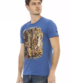 Trussardi Action Blue Cotton Men's T-Shirt