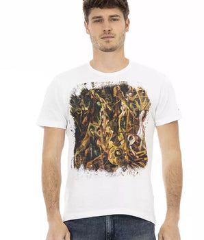 Trussardi Action White Cotton Men T-Shirt