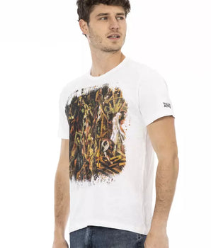 Trussardi Action White Cotton Men T-Shirt
