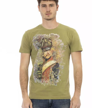 Trussardi Action Green Cotton Men's T-Shirt
