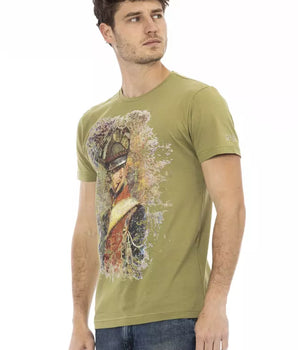 Trussardi Action Green Cotton Men's T-Shirt