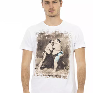 Trussardi Action White Cotton Men T-Shirt