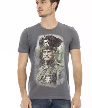 Trussardi Action Gray Cotton Men's T-Shirt