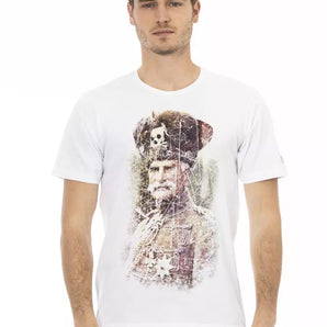 Trussardi Action White Cotton Men T-Shirt