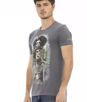 Trussardi Action Gray Cotton Men's T-Shirt