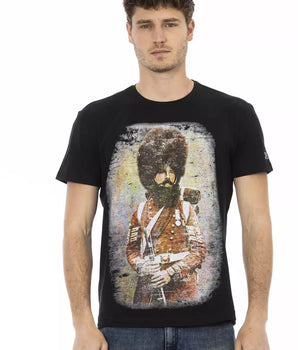 Trussardi Action Black Cotton Men T-Shirt