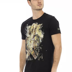 Trussardi Action Black Cotton Men T-Shirt