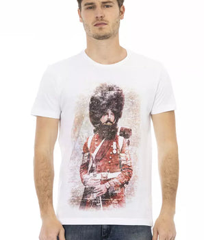 Trussardi Action White Cotton Men T-Shirt