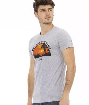 Trussardi Action Gray Cotton Men's T-Shirt