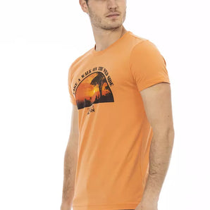 Trussardi Action Orange Cotton Men TShirt