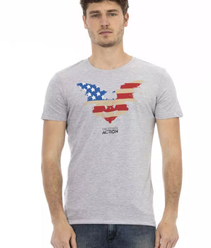 Trussardi Action Gray Cotton Men's T-Shirt