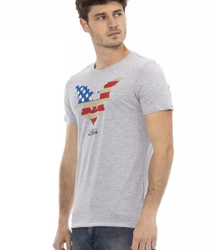 Trussardi Action Gray Cotton Men's T-Shirt