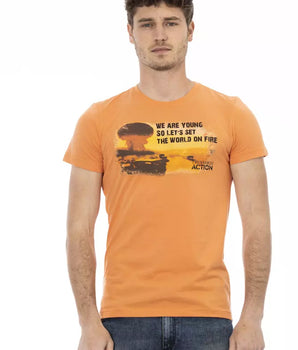 Trussardi Action Orange Cotton Men's T-Shirt