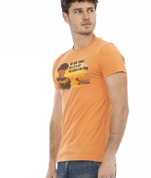 Trussardi Action Orange Cotton Men's T-Shirt