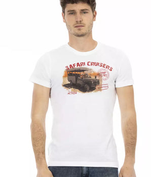 Camiseta Trussardi Action de algodón blanco para hombre