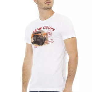 Trussardi Action White Cotton Men T-Shirt