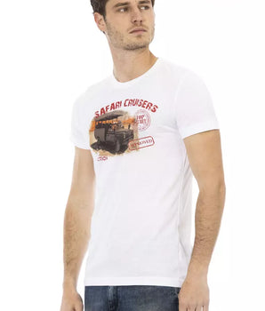 Camiseta Trussardi Action de algodón blanco para hombre