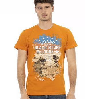 Trussardi Action Camiseta Hombre Algodón Naranja