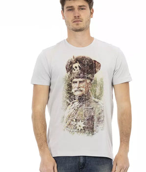 Trussardi Action Gray Cotton Men T-Shirt