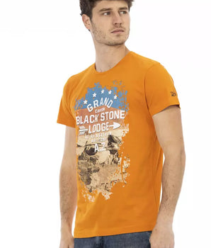 Trussardi Action Camiseta Hombre Algodón Naranja