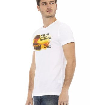Camiseta Trussardi Action de algodón blanco para hombre