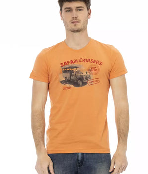 Trussardi Action Orange Cotton Men's T-Shirt