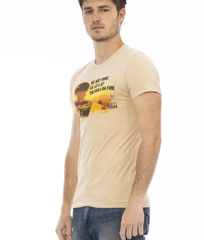 Camiseta Trussardi Action Algodón Beige Hombre