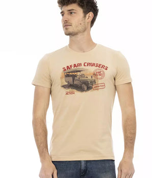 Camiseta Trussardi Action Algodón Beige Hombre