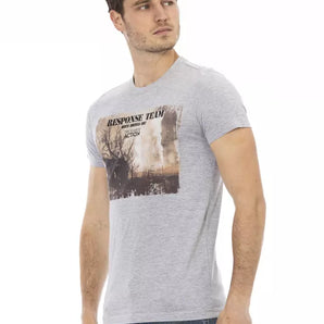 Trussardi Action Gray Cotton Mens TShirt