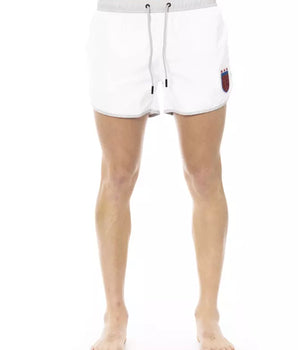 Bikkembergs White Polyester Men's Swim Short