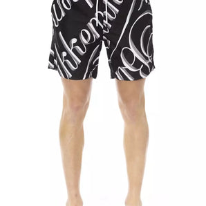 Bikkembergs Black Polyester Men Swim Short