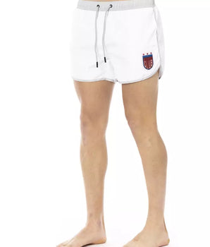 Bikkembergs White Polyester Men's Swim Short