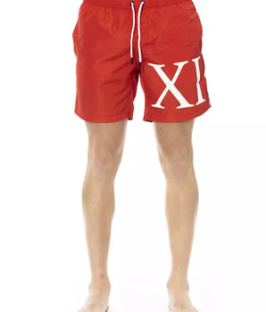 Bikkembergs Red Polyester Men Swim Short