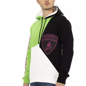 Automobili Lamborghini White Cotton Men Sweater